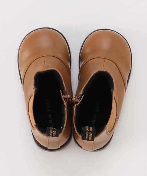 petit main(プティマイン)の「サイドゴアブーツ(スニーカー・キッズ・ブラック/モカ・16cm/15cm/14cm/18cm/17cm/19cm)」の4枚目の写真