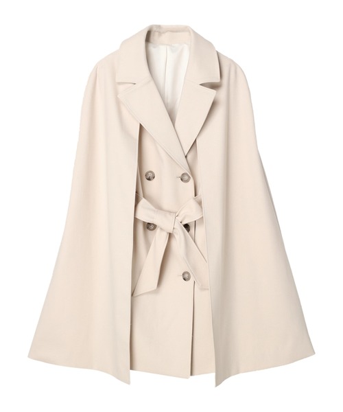 DURAS（デュラス）の「ケープ付き２ＷＡＹコート（その他アウター・レディース・ブラック/ベージュ/アイボリー・FREE）」の9枚目の写真