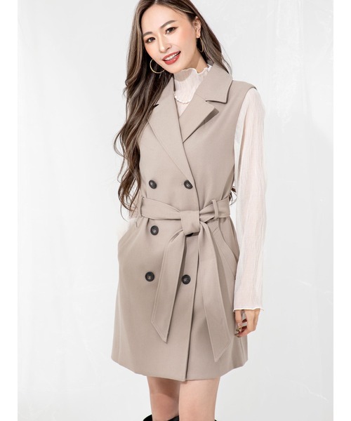 DURAS（デュラス）の「ケープ付き２ＷＡＹコート（その他アウター・レディース・ブラック/ベージュ/アイボリー・FREE）」の19枚目の写真