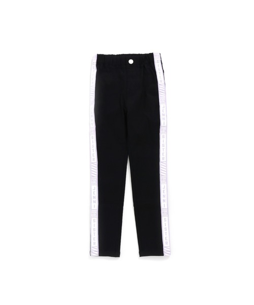 SISTER JENNI（SISTER JENNI）の「サイドラインロゴブラックレギパン（その他パンツ・キッズ・ラベンダー/オフホワイト/グリーン・150cm/140cm/160cm/130cm）」の8枚目の写真