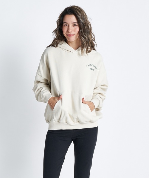 ROXY（ロキシー）の「SURF TRIP HOODIE/ロキシープルオーバーパーカー（パーカー・レディース・ブラック/グレー/ナチュラル・SMALL/MEDIUM/LARGE）」の10枚目の写真