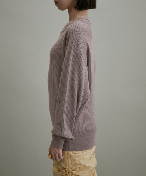 ADAM ET ROPE'(アダムエロペ)の「【WEB・一部実店舗限定】WOOL混リブプルオーバー(ニット/セーター・レディース・ブラック/ダークグリーン/グレー系その他/ベージュ系その他・FREE)」の10枚目の写真