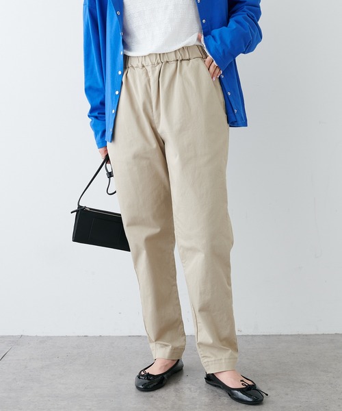 PUAL CE CIN（ピュアルセシン）の「JAPAN MADEストレッチスリムパンツ（その他パンツ・レディース・ブラック/グレイッシュベージュ/レッド/ベージュ・FREE）」の5枚目の写真