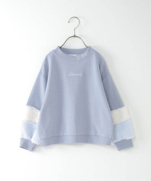 ikka（イッカ）の「袖ファー刺繍裏毛プルオーバー（100~160cm）（スウェット・キッズ・オフホワイト/イエロー/ブルー・100/110/120/130/140/150/160）」の15枚目の写真