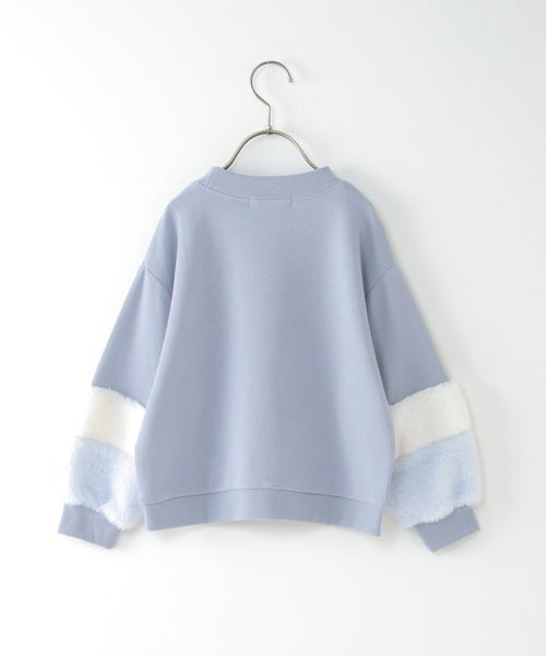 ikka（イッカ）の「袖ファー刺繍裏毛プルオーバー（100~160cm）（スウェット・キッズ・オフホワイト/イエロー/ブルー・100/110/120/130/140/150/160）」の6枚目の写真