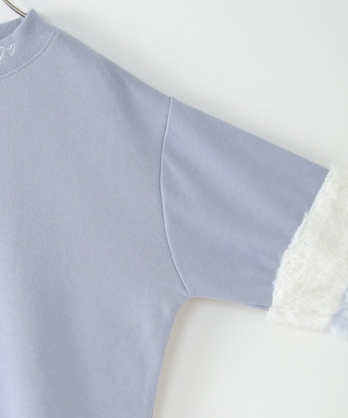 ikka（イッカ）の「袖ファー刺繍裏毛プルオーバー（100~160cm）（スウェット・キッズ・オフホワイト/イエロー/ブルー・100/110/120/130/140/150/160）」の4枚目の写真