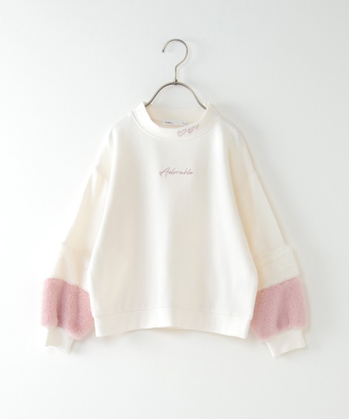 ikka（イッカ）の「袖ファー刺繍裏毛プルオーバー（100~160cm）（スウェット・キッズ・オフホワイト/イエロー/ブルー・100/110/120/130/140/150/160）」の16枚目の写真