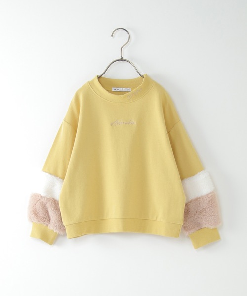 ikka（イッカ）の「袖ファー刺繍裏毛プルオーバー（100~160cm）（スウェット・キッズ・オフホワイト/イエロー/ブルー・100/110/120/130/140/150/160）」の18枚目の写真