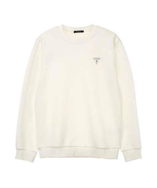 Guess（ゲス）の「Mini Triangle Logo Sweat（スウェット・メンズ・ブラック/アイボリー/ダークグリーン/イエロー・SMALL/MEDIUM/LARGE/X-LARGE）」の2枚目の写真