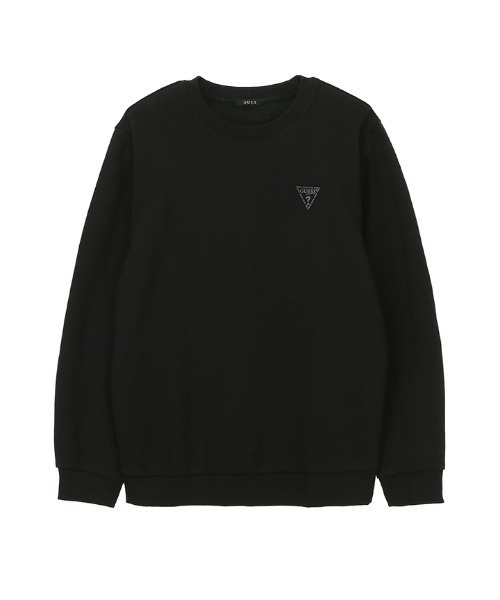 Guess（ゲス）の「Mini Triangle Logo Sweat（スウェット・メンズ・ブラック/アイボリー/ダークグリーン/イエロー・SMALL/MEDIUM/LARGE/X-LARGE）」の3枚目の写真