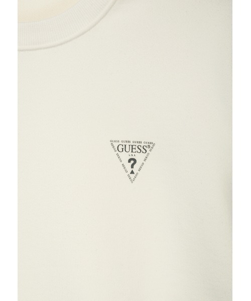 Guess（ゲス）の「Mini Triangle Logo Sweat（スウェット・メンズ・ブラック/アイボリー/ダークグリーン/イエロー・SMALL/MEDIUM/LARGE/X-LARGE）」の8枚目の写真