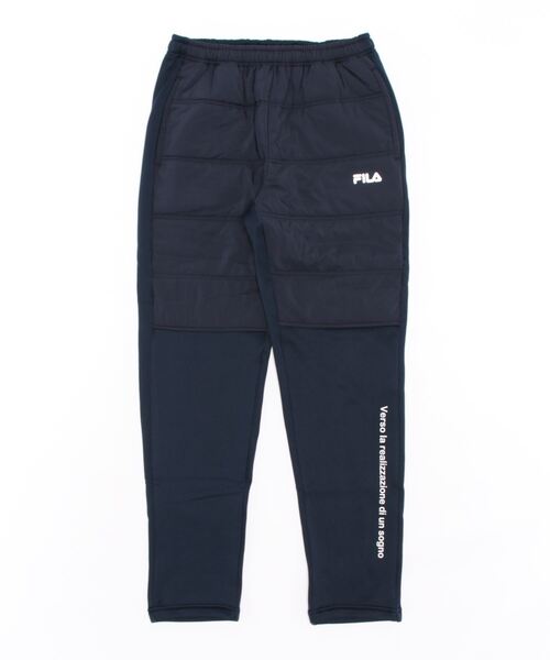 FILA(フィラ)の「【FILA:フィラ】レディース中綿ハイブリッドパンツ(その他パンツ・レディース・ブラック/ネイビー・LARGE/X-LARGE/MEDIUM)」の2枚目の写真