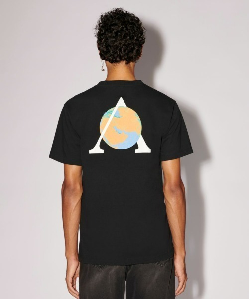 Tシャツ・カットソー AMBUSH SS20 ROUND NECK T-SHIRT (12112072_MUGR) AMBUSH（アンブッシュ）の「BIG GLOBE GRAPHIC T-SHIRT（Tシャツ