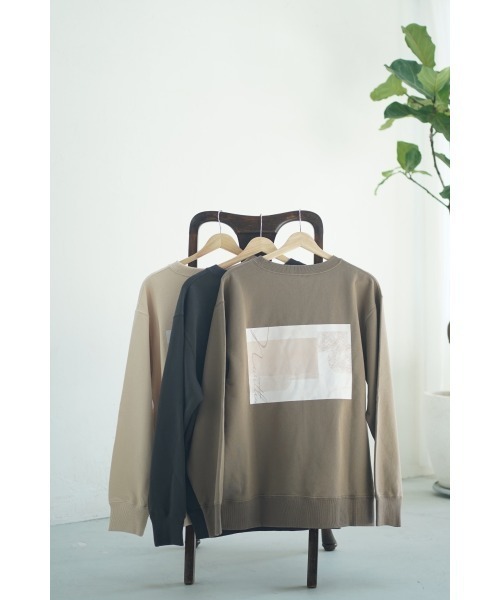 N WITH.（エヌウィズ）の「アートプリントスウェット（スウェット・レディース・ブラック/ベージュ/カーキブラウン・FREE）」の12枚目の写真