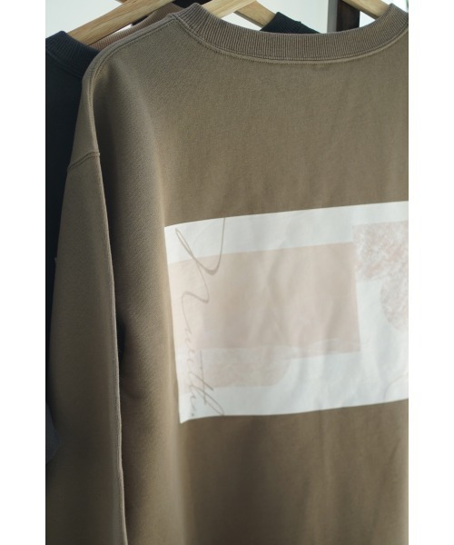 N WITH.（エヌウィズ）の「アートプリントスウェット（スウェット・レディース・ブラック/ベージュ/カーキブラウン・FREE）」の13枚目の写真