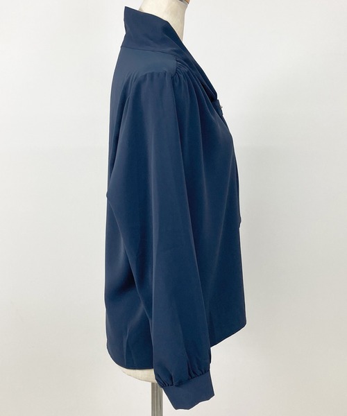 Felt-Maglietta（フェルトマリエッタ）の「リボンタイブラウス（シャツ/ブラウス・レディース・ホワイト/ブラック/ネイビー/レッド/ピンク/ライトグリーン/イエロー/ピンクベージュ/ベージュ・FREE/X-LARGE/LARGE/MEDIUM）」の11枚目の写真