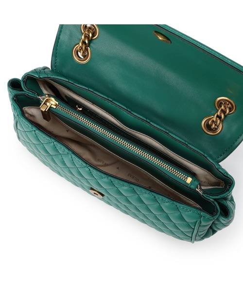 Guess（ゲス）の「MAILA Convertible Xbody Flap（ショルダーバッグ・レディース・ブラック/グリーン/ピンクベージュ/ボルドー・ONE SIZE）」の13枚目の写真