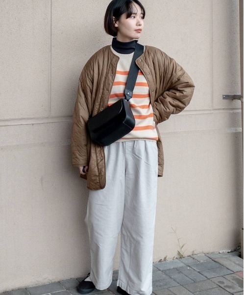 studio CLIP（スタディオクリップ）の「【みんなのリクエストパンツ】柔らかストレッチワイドパンツ（その他パンツ・レディース・カーキ/ライトグレー/ピンク/スモーク・SMALL/LARGE/X-LARGE/XXX-LARGE/XX-LARGE/MEDIUM）」の10枚目の写真