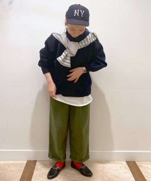 studio CLIP（スタディオクリップ）の「【みんなのリクエストパンツ】柔らかストレッチワイドパンツ（その他パンツ・レディース・カーキ/ライトグレー/ピンク/スモーク・SMALL/LARGE/X-LARGE/XXX-LARGE/XX-LARGE/MEDIUM）」の16枚目の写真