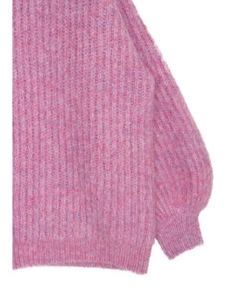 AMAIL（アマイル）の「Mix bulky coron knit（ニット/セーター・レディース・ネイビー/ピンク・FREE）」の6枚目の写真