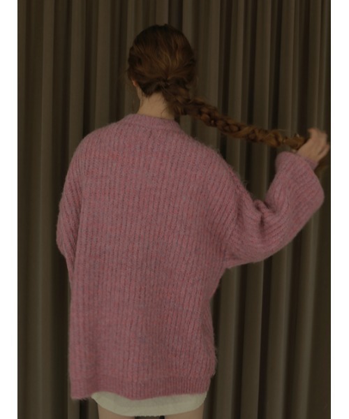 AMAIL（アマイル）の「Mix bulky coron knit（ニット/セーター・レディース・ネイビー/ピンク・FREE）」の15枚目の写真