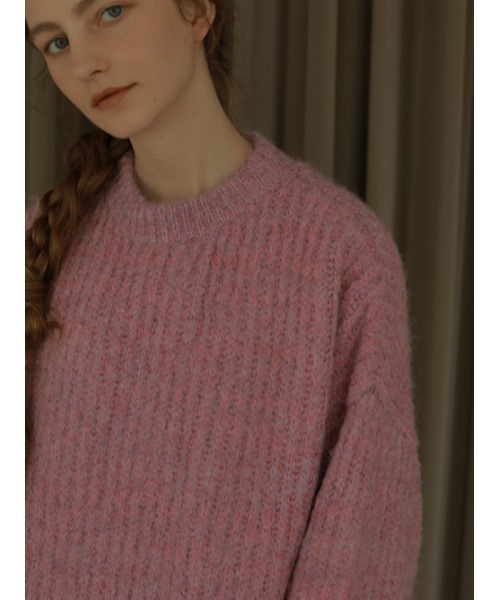 AMAIL（アマイル）の「Mix bulky coron knit（ニット/セーター・レディース・ネイビー/ピンク・FREE）」の17枚目の写真