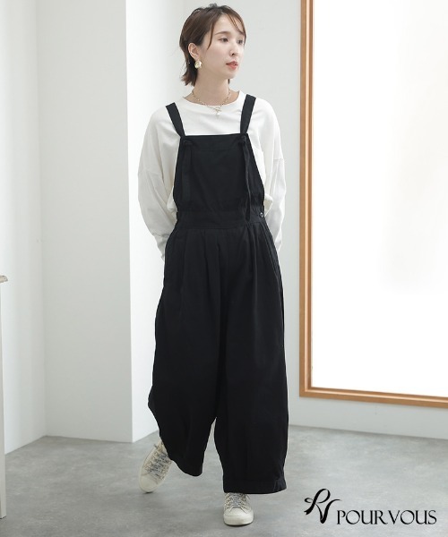 ElegChic(エレグシック)の「バルーンサロペットパンツ(サロペット/オーバーオール・レディース・カーキ/ブラック/ベージュ・4L/XL/L/3L/M)」の7枚目の写真