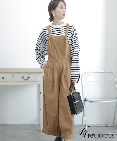 ElegChic(エレグシック)の「バルーンサロペットパンツ(サロペット/オーバーオール・レディース・カーキ/ブラック/ベージュ・4L/XL/L/3L/M)」の8枚目の写真