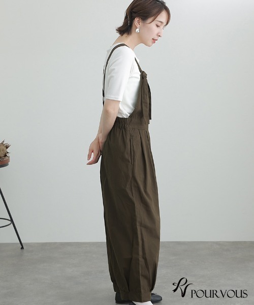 ElegChic(エレグシック)の「バルーンサロペットパンツ(サロペット/オーバーオール・レディース・カーキ/ブラック/ベージュ・4L/XL/L/3L/M)」の13枚目の写真