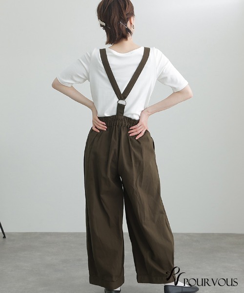 ElegChic(エレグシック)の「バルーンサロペットパンツ(サロペット/オーバーオール・レディース・カーキ/ブラック/ベージュ・4L/XL/L/3L/M)」の14枚目の写真