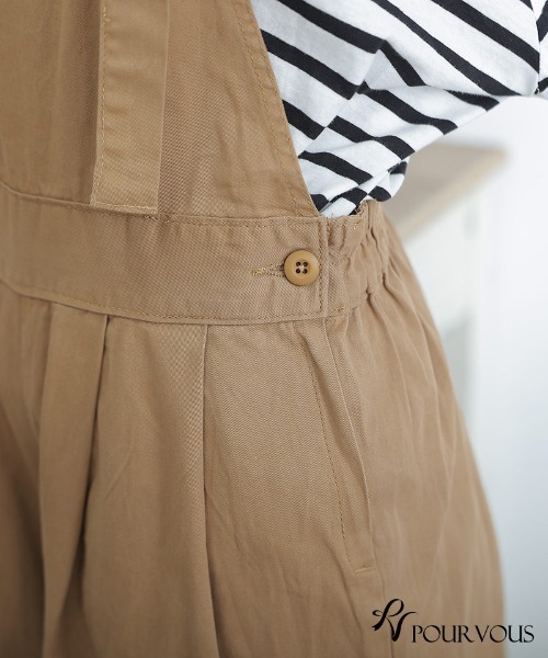 ElegChic(エレグシック)の「バルーンサロペットパンツ(サロペット/オーバーオール・レディース・カーキ/ブラック/ベージュ・4L/XL/L/3L/M)」の17枚目の写真