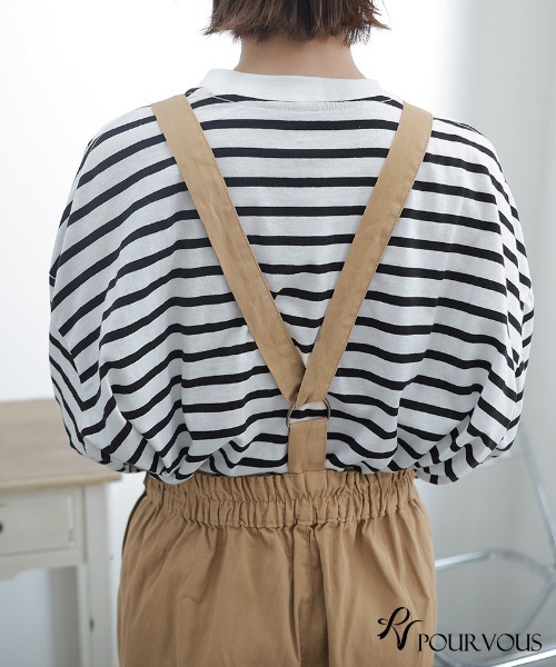 ElegChic(エレグシック)の「バルーンサロペットパンツ(サロペット/オーバーオール・レディース・カーキ/ブラック/ベージュ・4L/XL/L/3L/M)」の18枚目の写真