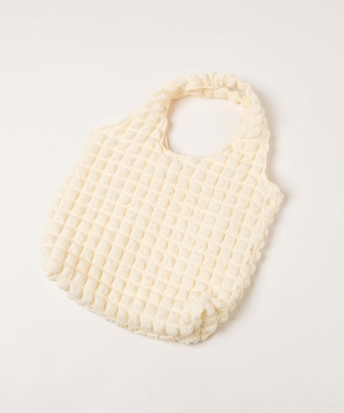 WEGO（ウィゴー）の「WEGO/【一部店限定】ポップコーントートバッグ（トートバッグ・レディース・サックスブルー/ピンク/ブラック/オフホワイト・FREE）」の17枚目の写真