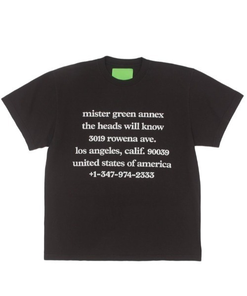 Mister Green（ミスターグリーン）の「Domicile Tee（Tシャツ/カットソー・メンズ・ホワイト/ブラック/オフホワイト・M/L/XL/XXL）」の3枚目の写真