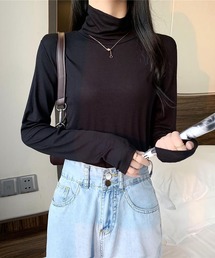 ハイネック長袖Tシャツ