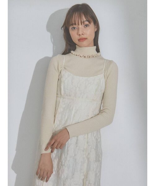 merry jenny（メリージェニー）の「daisyシアーキャミワンピース（ワンピース・レディース・アイボリー/ブラック・FREE）」の8枚目の写真