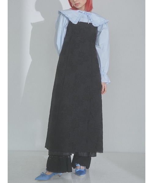 merry jenny（メリージェニー）の「daisyシアーキャミワンピース（ワンピース・レディース・アイボリー/ブラック・FREE）」の2枚目の写真