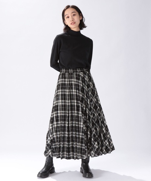 niko and...（ニコアンド）の「プリーツキープスカート（スカート・レディース・ライトグリーン/ブラック/ブラウン/ホワイト・MEDIUM/LARGE）」の10枚目の写真