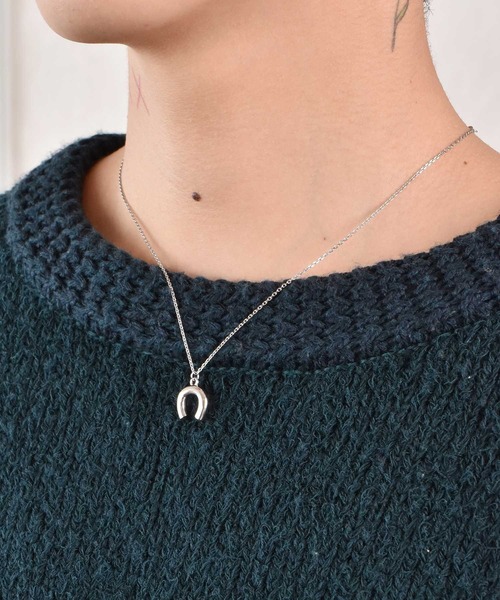 LHME（エルエイチエムイー）の「LHME プランプホースシューネックレス/サージカルステンレス316L（金属アレルギー対応）（ネックレス・レディース・シルバー/イエローゴールド・45cm）」の14枚目の写真