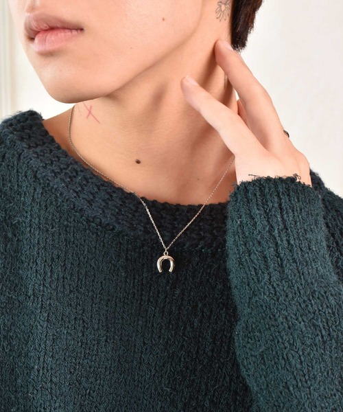 LHME（エルエイチエムイー）の「LHME プランプホースシューネックレス/サージカルステンレス316L（金属アレルギー対応）（ネックレス・レディース・シルバー/イエローゴールド・45cm）」の13枚目の写真