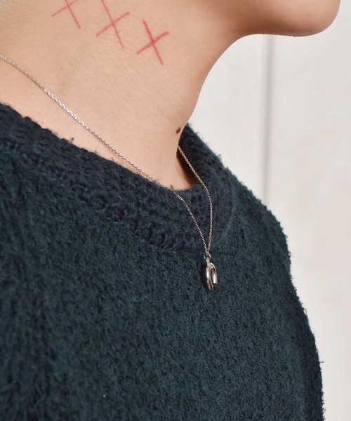 LHME（エルエイチエムイー）の「LHME プランプホースシューネックレス/サージカルステンレス316L（金属アレルギー対応）（ネックレス・レディース・シルバー/イエローゴールド・45cm）」の15枚目の写真