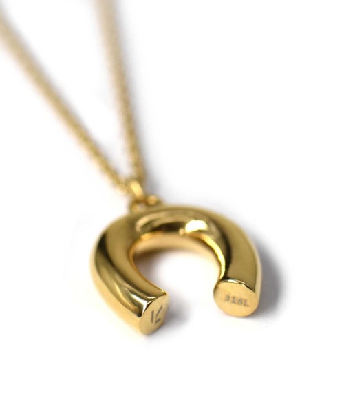 LHME（エルエイチエムイー）の「LHME プランプホースシューネックレス/サージカルステンレス316L（金属アレルギー対応）（ネックレス・レディース・シルバー/イエローゴールド・45cm）」の19枚目の写真