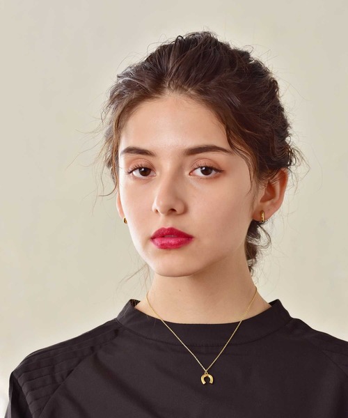 LHME（エルエイチエムイー）の「LHME プランプホースシューネックレス/サージカルステンレス316L（金属アレルギー対応）（ネックレス・レディース・シルバー/イエローゴールド・45cm）」の22枚目の写真