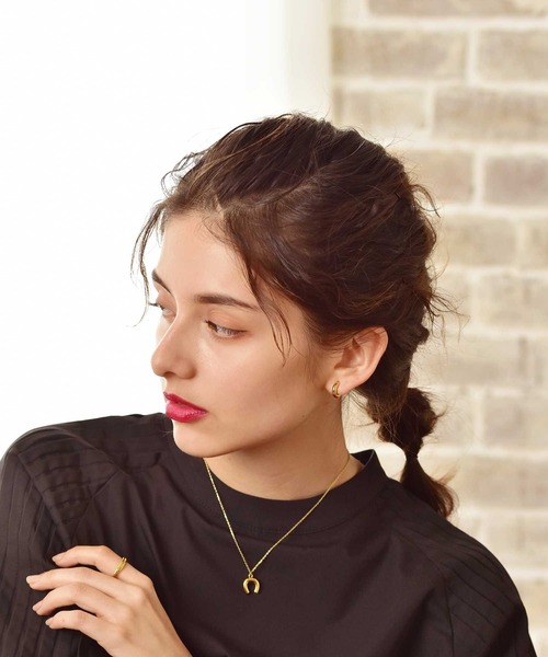 LHME（エルエイチエムイー）の「LHME プランプホースシューネックレス/サージカルステンレス316L（金属アレルギー対応）（ネックレス・レディース・シルバー/イエローゴールド・45cm）」の21枚目の写真