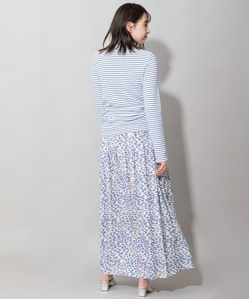 Munich（ミューニック）の「ツイストクレープジャージタートルネックプルオーバー（Tシャツ/カットソー・レディース・ホワイト/ブラック/ブラック×ホワイト/ブルー系その他/ラベンダー・FREE）」の14枚目の写真