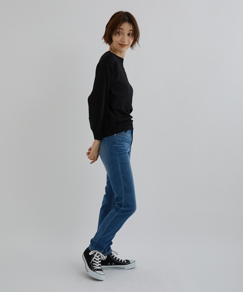Jayro(ジャイロ)の「【魔法のスキニー】ストレッチデニムパンツ(デニムパンツ・レディース・ネイビー/ブルー・M/L)」の6枚目の写真