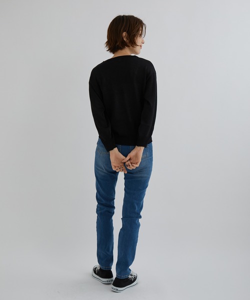 Jayro(ジャイロ)の「【魔法のスキニー】ストレッチデニムパンツ(デニムパンツ・レディース・ネイビー/ブルー・M/L)」の7枚目の写真
