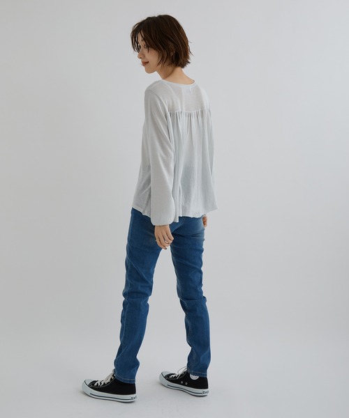 Jayro(ジャイロ)の「【魔法のスキニー】ストレッチデニムパンツ(デニムパンツ・レディース・ネイビー/ブルー・M/L)」の9枚目の写真