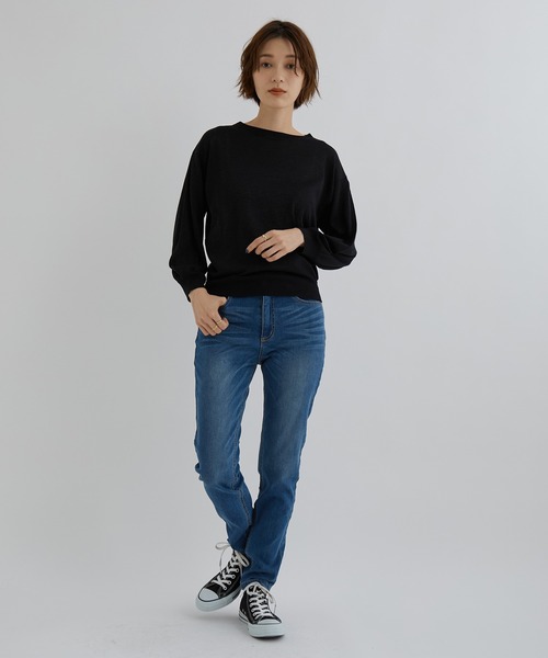 Jayro(ジャイロ)の「【魔法のスキニー】ストレッチデニムパンツ(デニムパンツ・レディース・ネイビー/ブルー・M/L)」の10枚目の写真