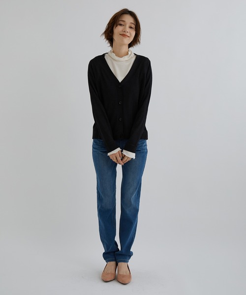 Jayro(ジャイロ)の「【魔法のスキニー】ストレッチデニムパンツ(デニムパンツ・レディース・ネイビー/ブルー・M/L)」の12枚目の写真